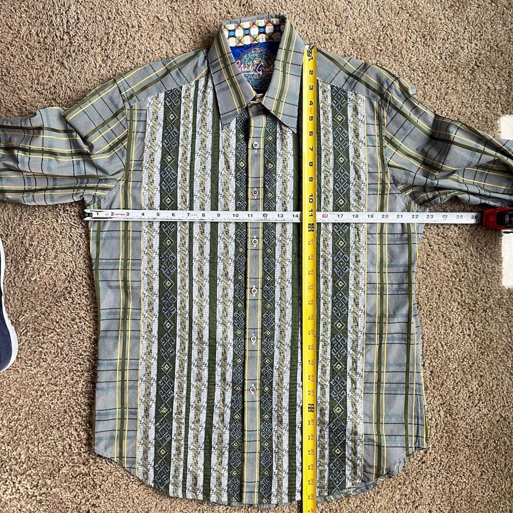 Robert Graham Patchwork Panel Button-Down Shirt –… - image 13